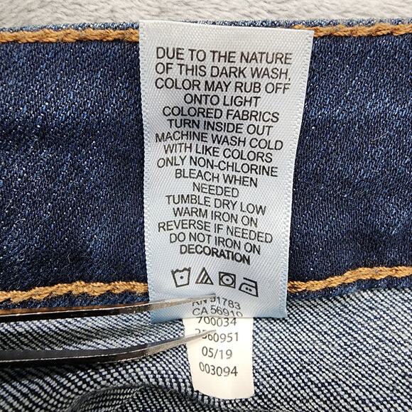 Maurices Jeans Womens M SHORT Blue Dark Wash Mid Rise Skinny Jegging Stretch - Picture 6 of 11